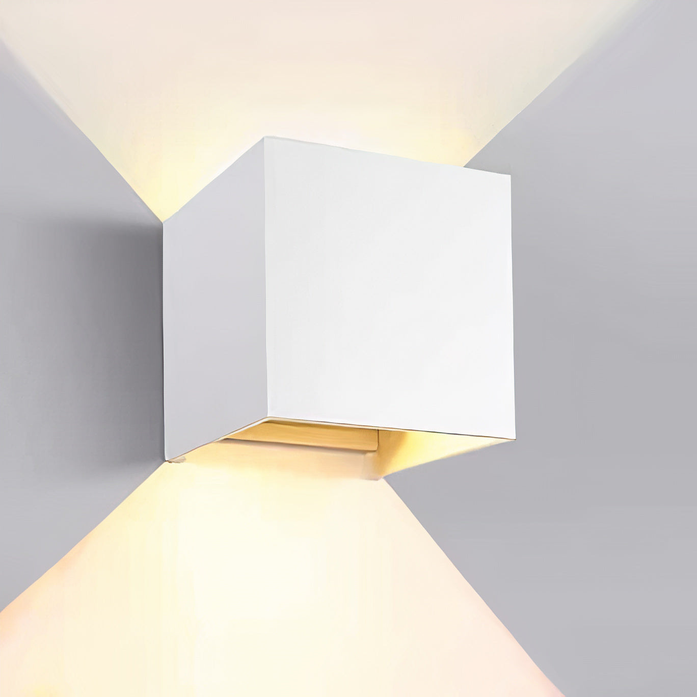 Moderne quadratische Wandleuchte