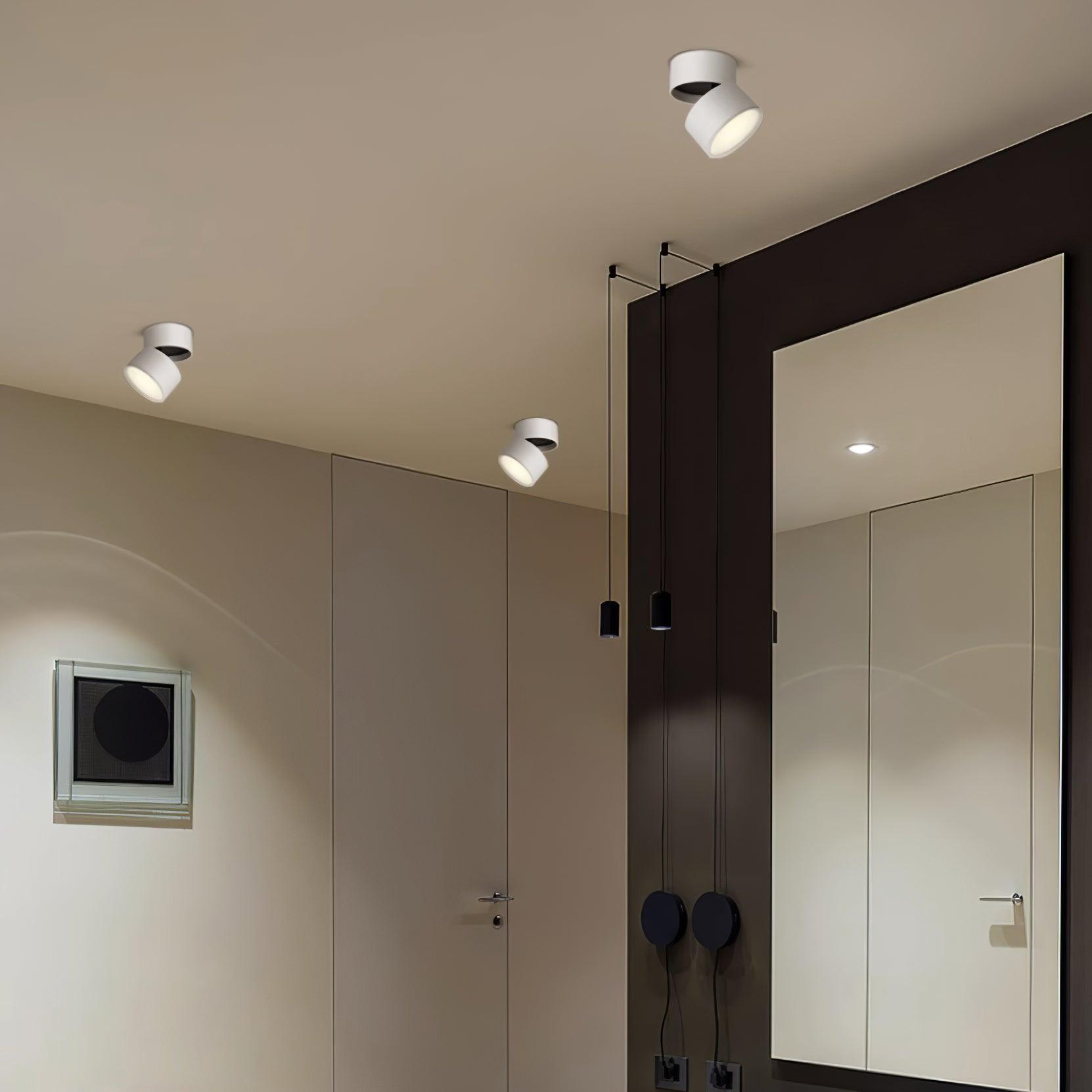 Adjustable minimalist ceiling light