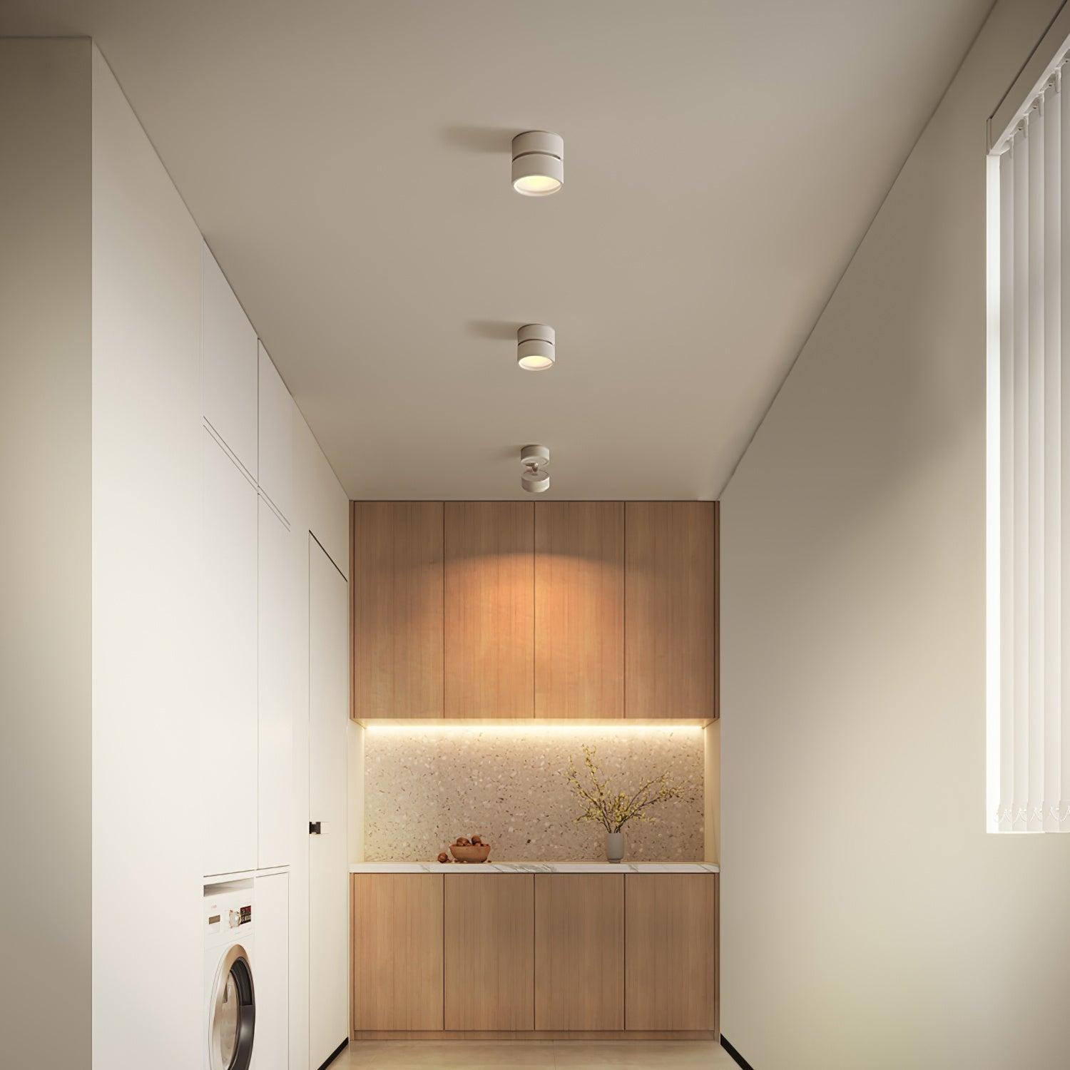 Adjustable minimalist ceiling light