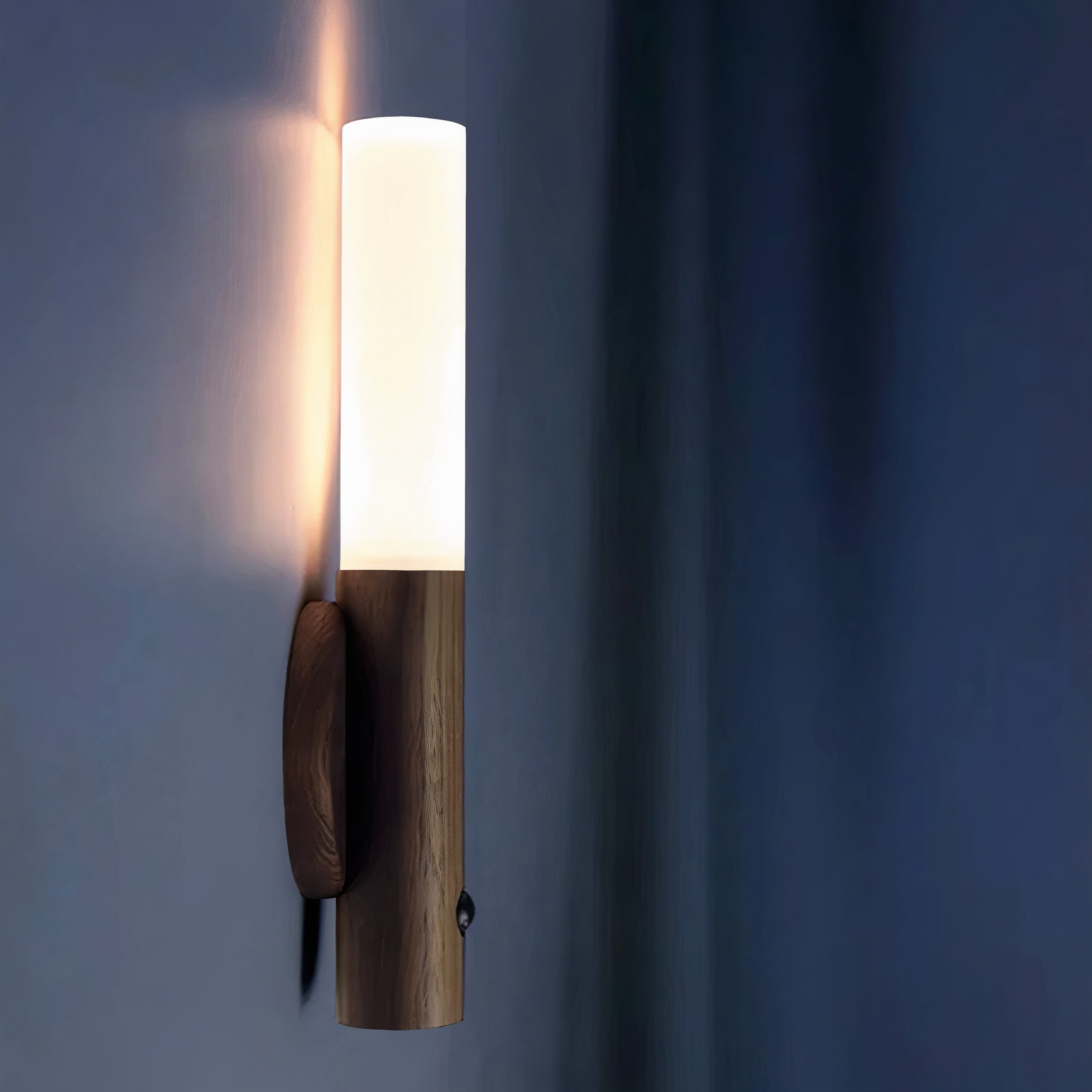 Wireless Wooden Bedside Lamp