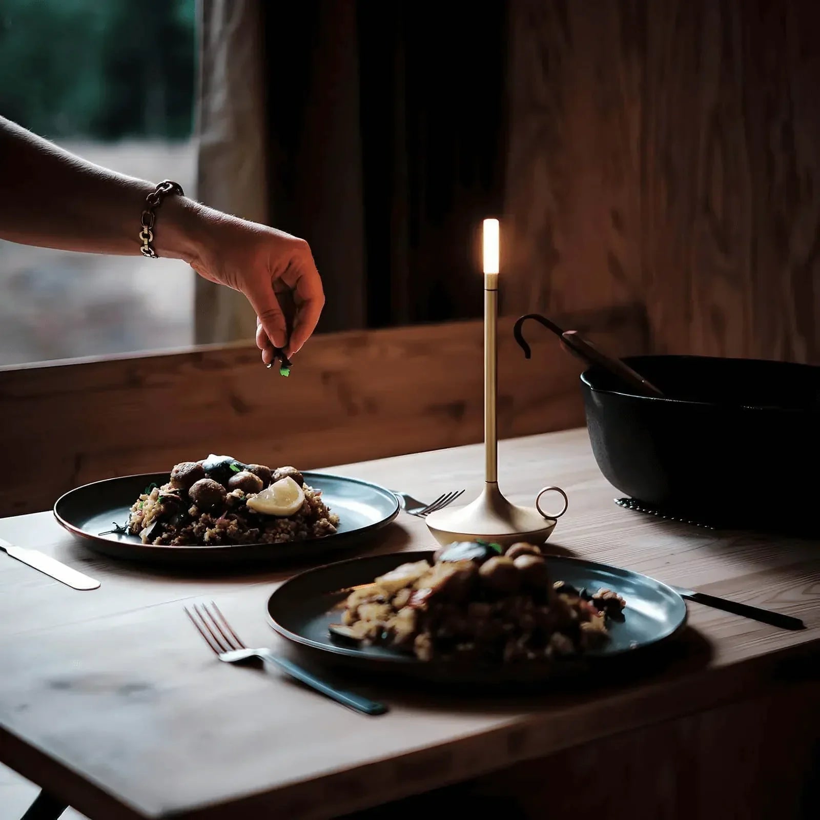 Scandinavian Candle Holder Lamp