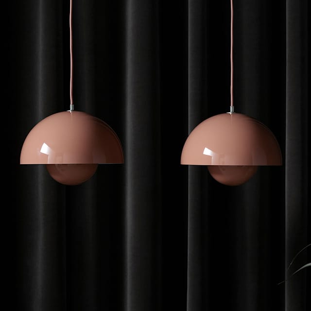 Half-round metal ceiling lamp