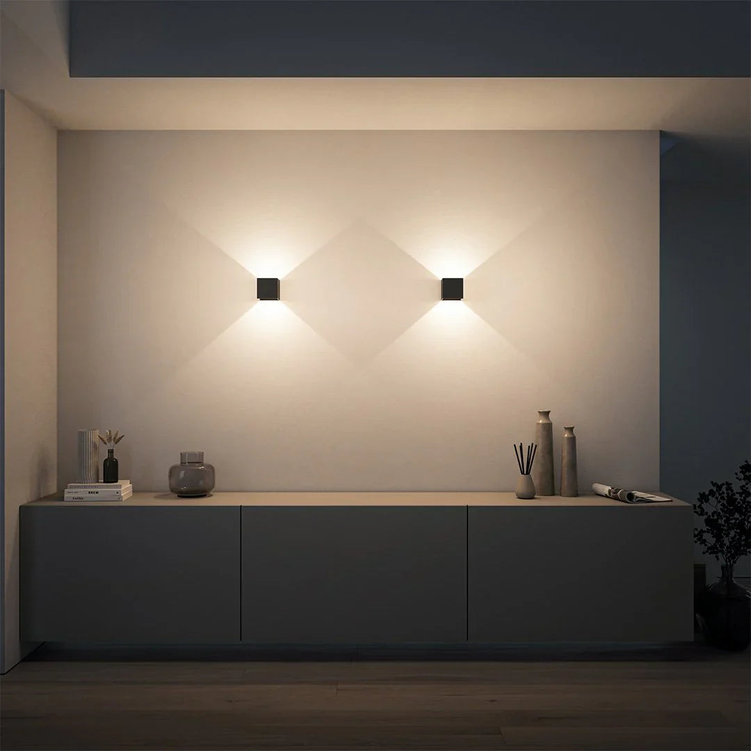 Moderne quadratische Wandleuchte
