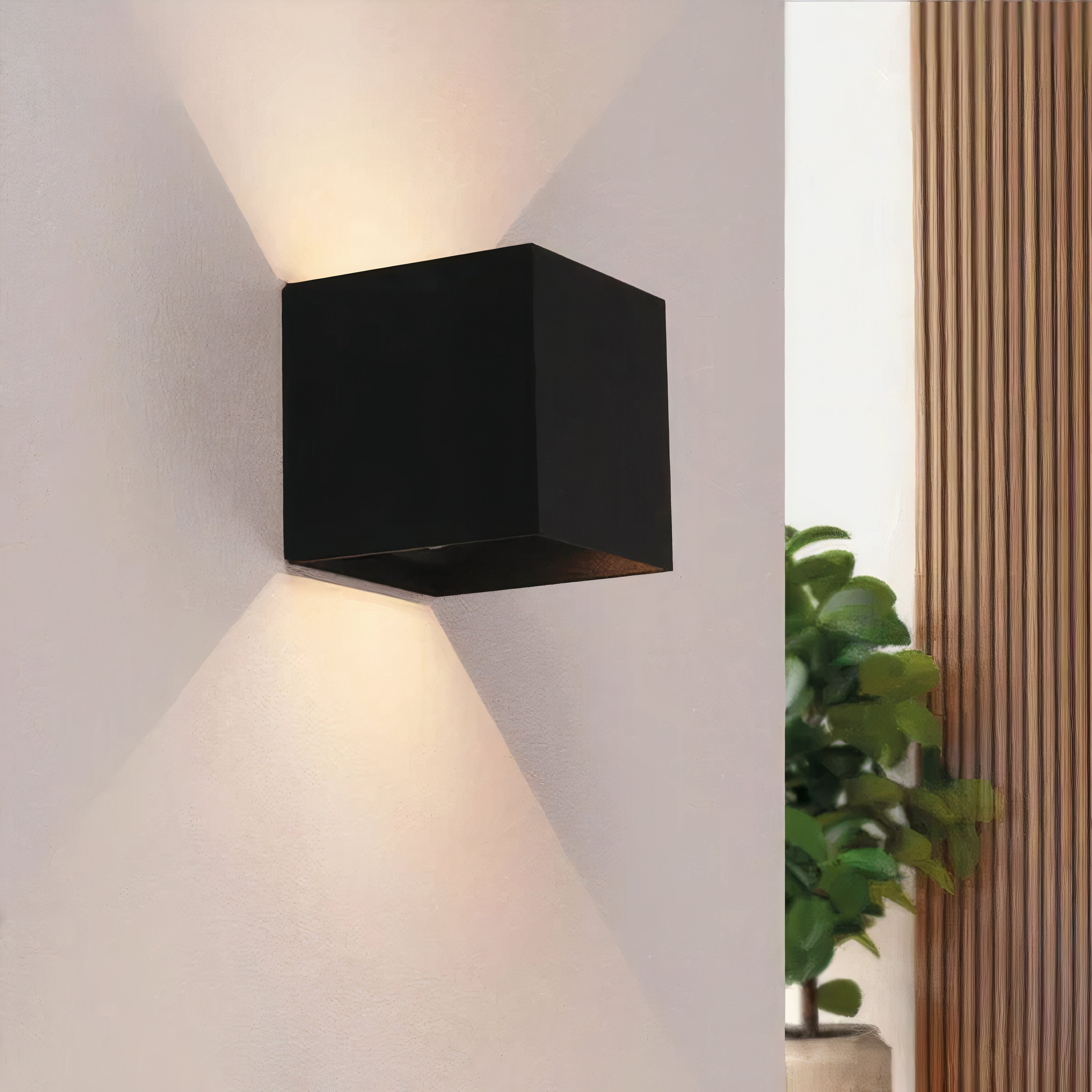 Moderne quadratische Wandleuchte