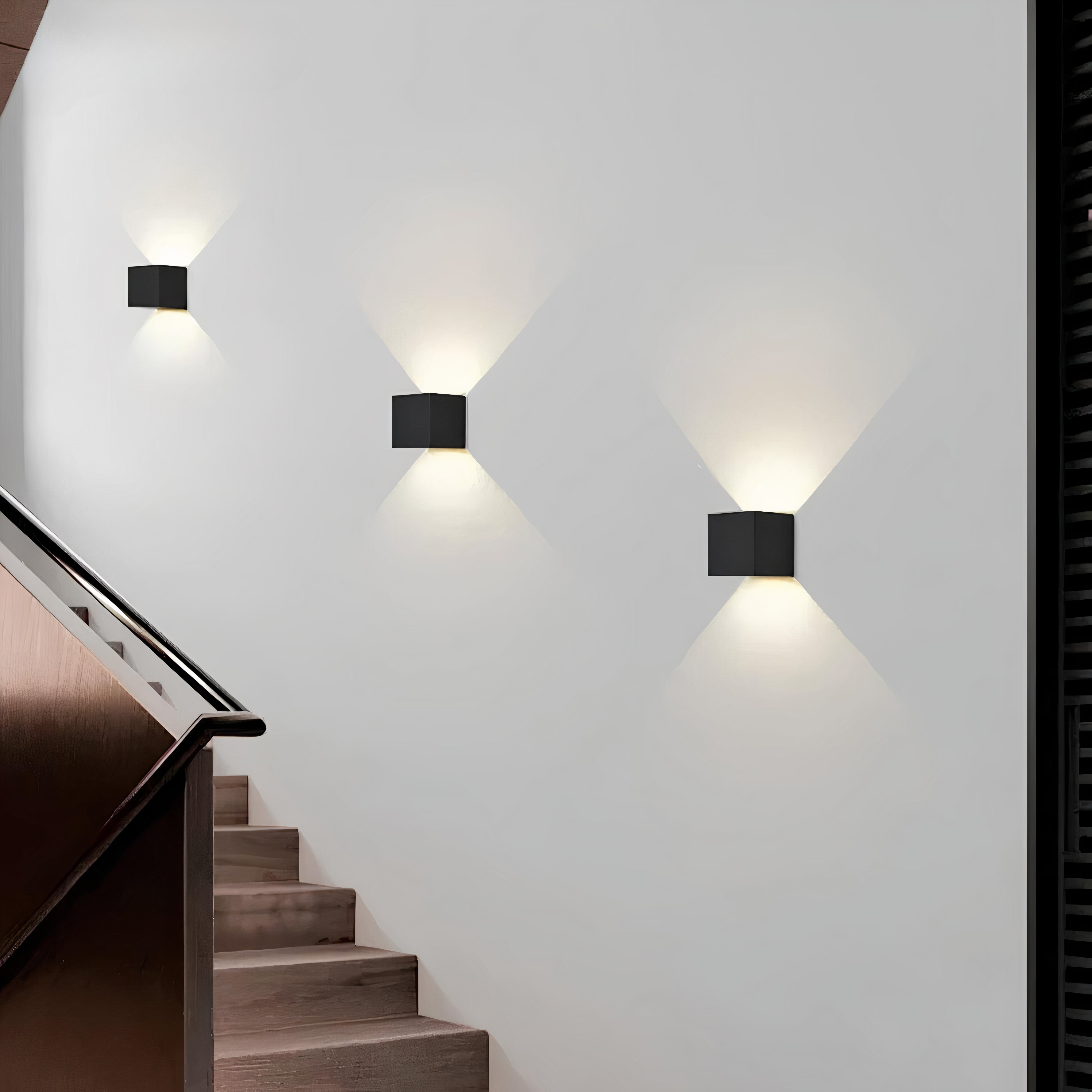 Moderne quadratische Wandleuchte