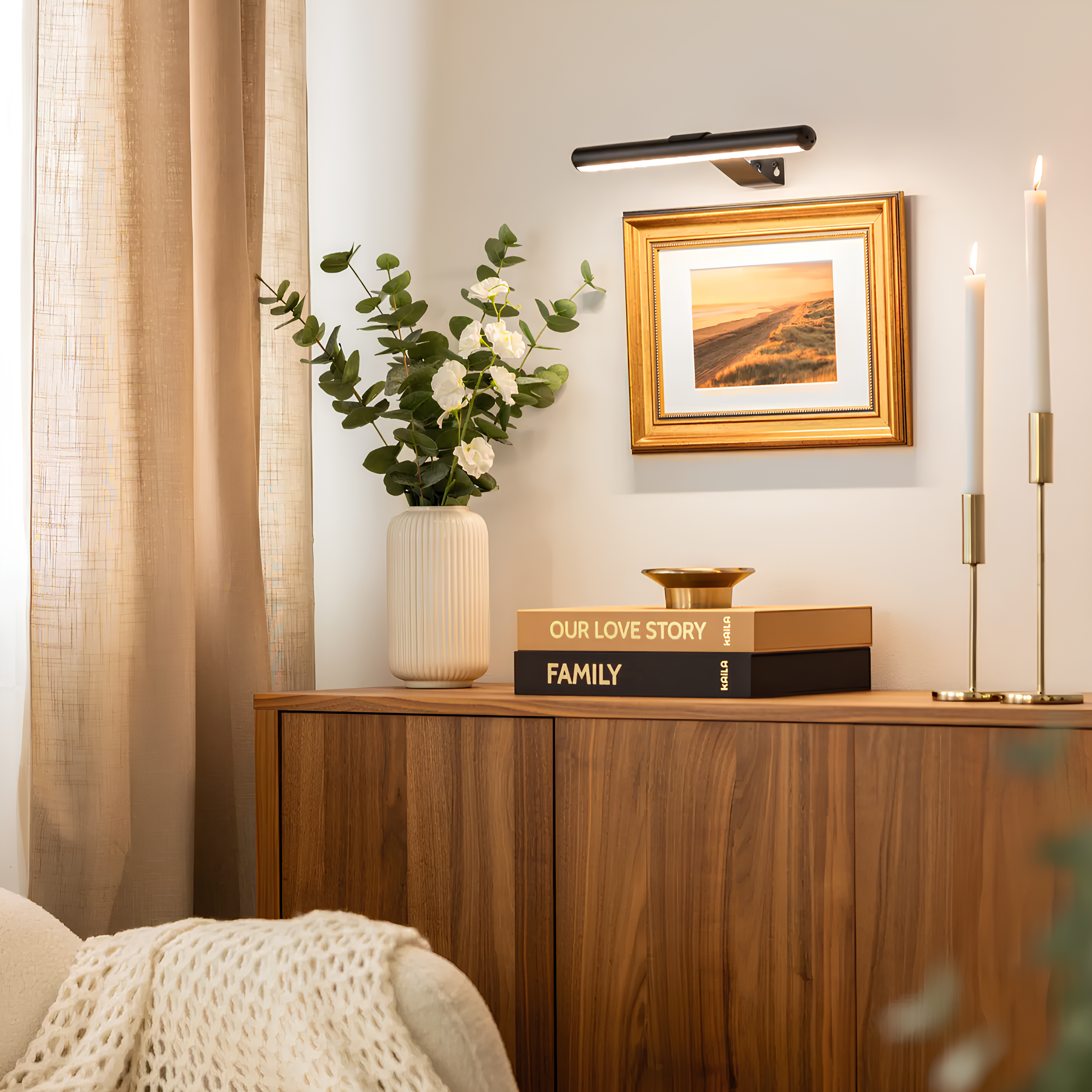 Wireless LED picture light